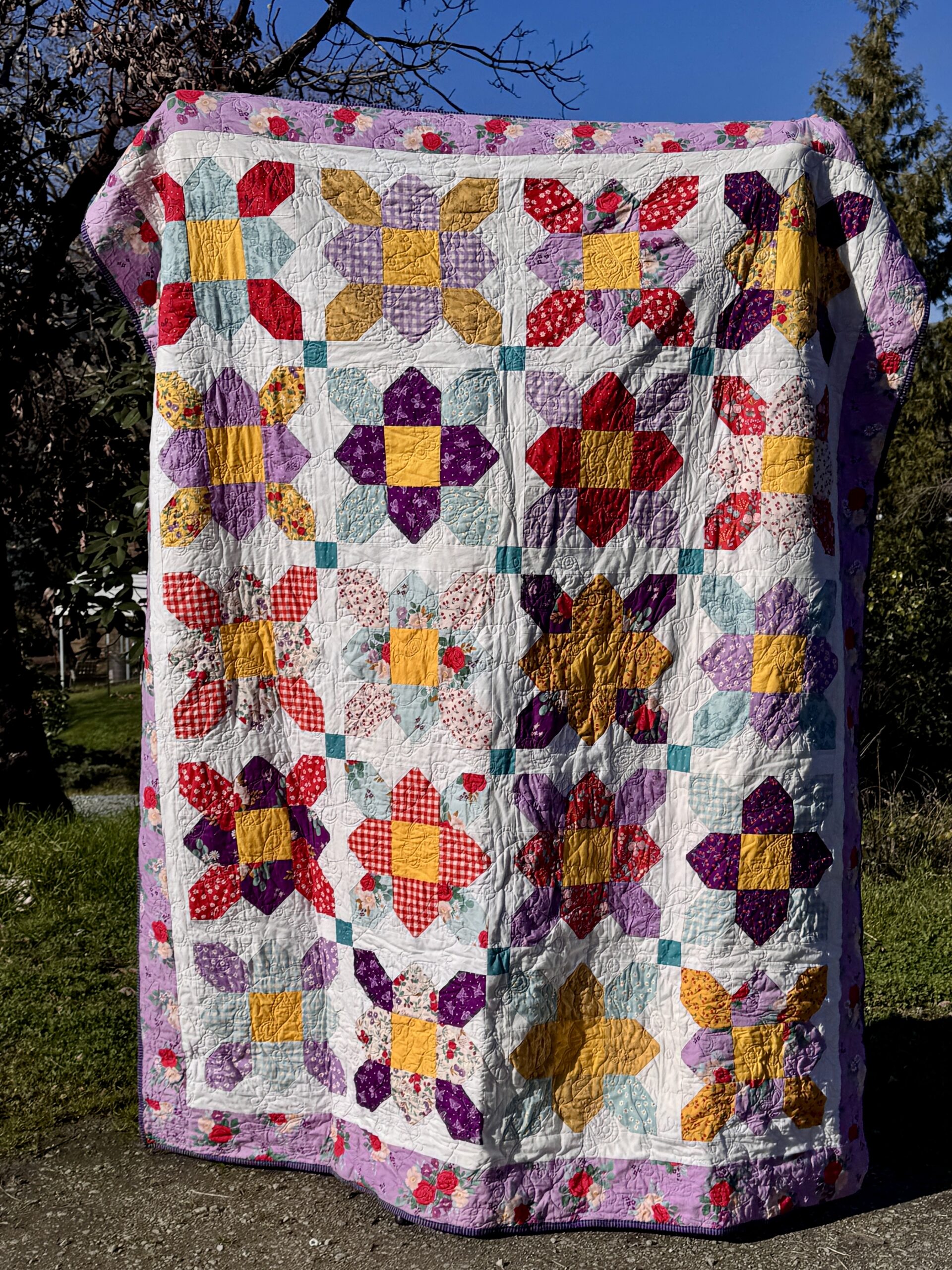 Prairie Wildflowers and Sunshine Quilt