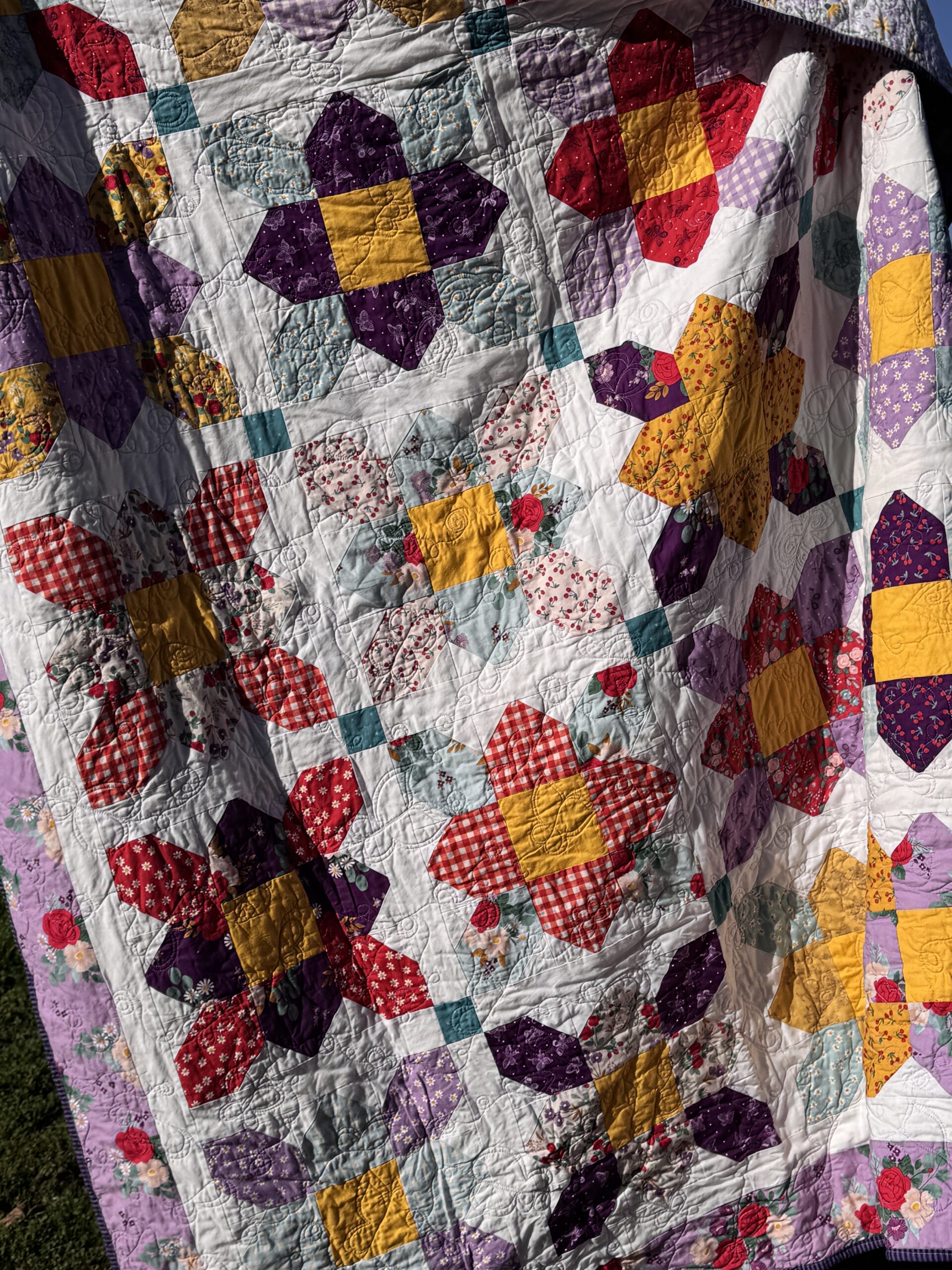 Prairie Wildflowers and Sunshine Quilt - Image 3
