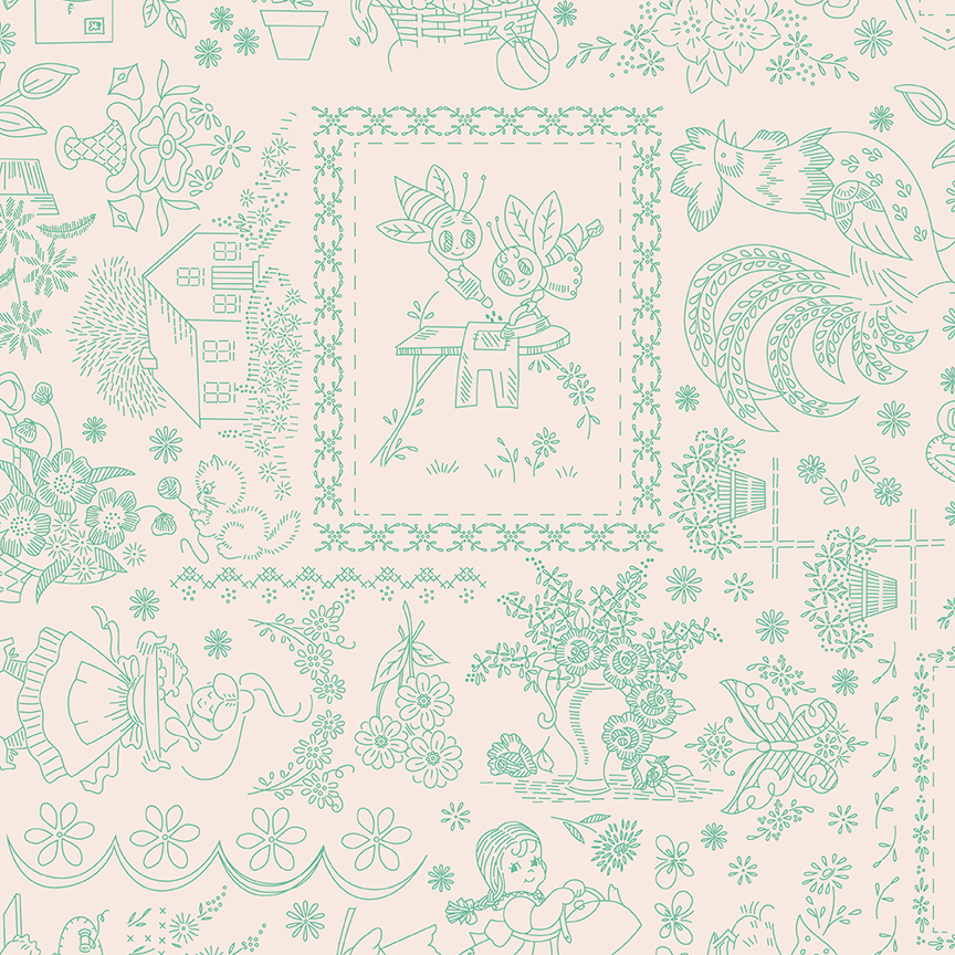 Berry & Sage Embroidery Latte