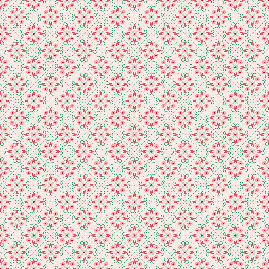 Berry & Sage Wallpaper Latte
