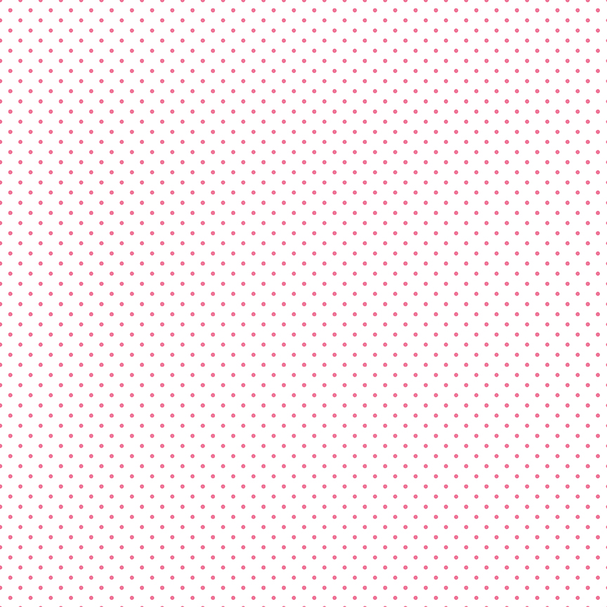 Swiss Dot Hot Pink on White