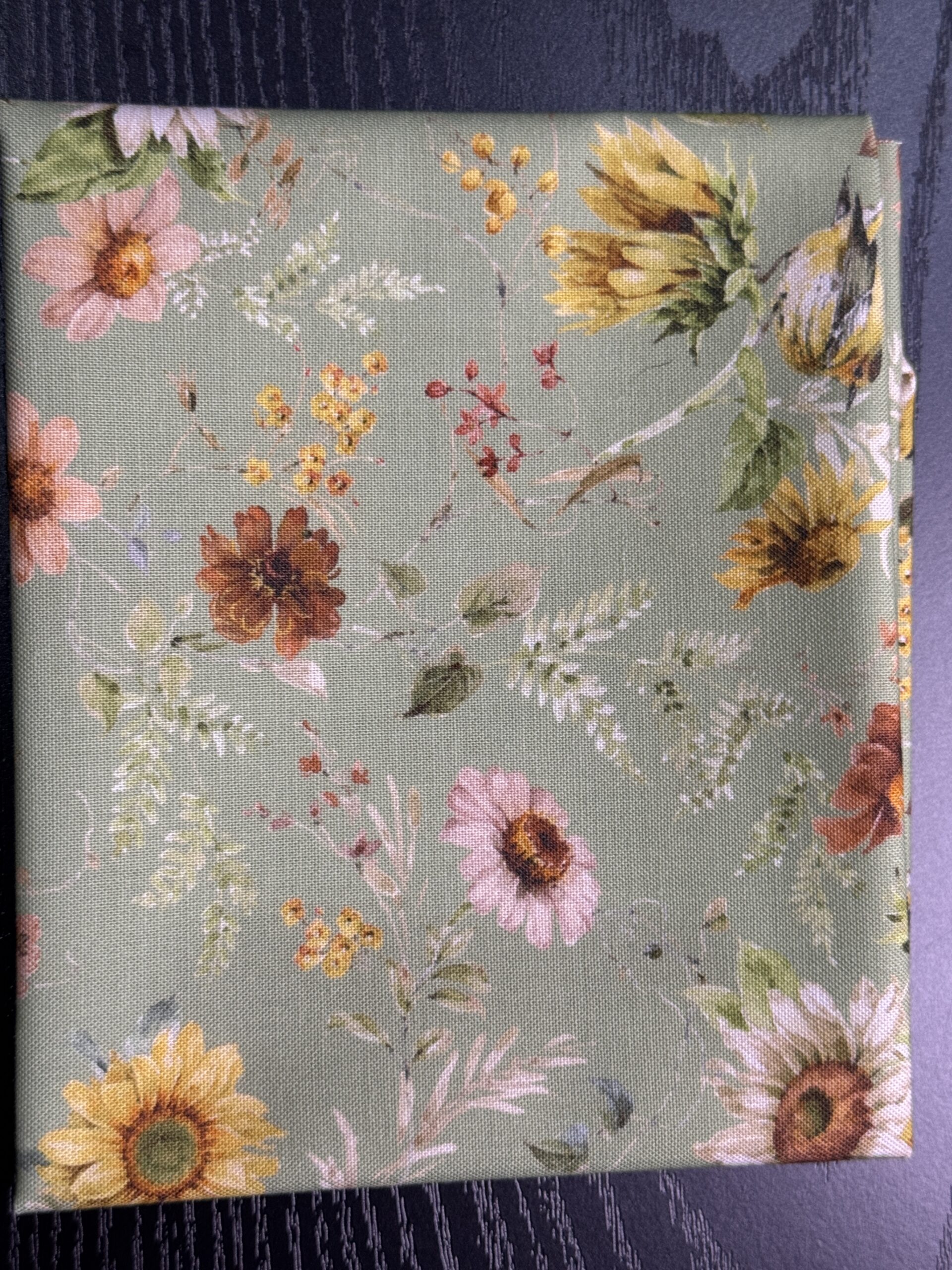 Sunflower Whispers Green Floral