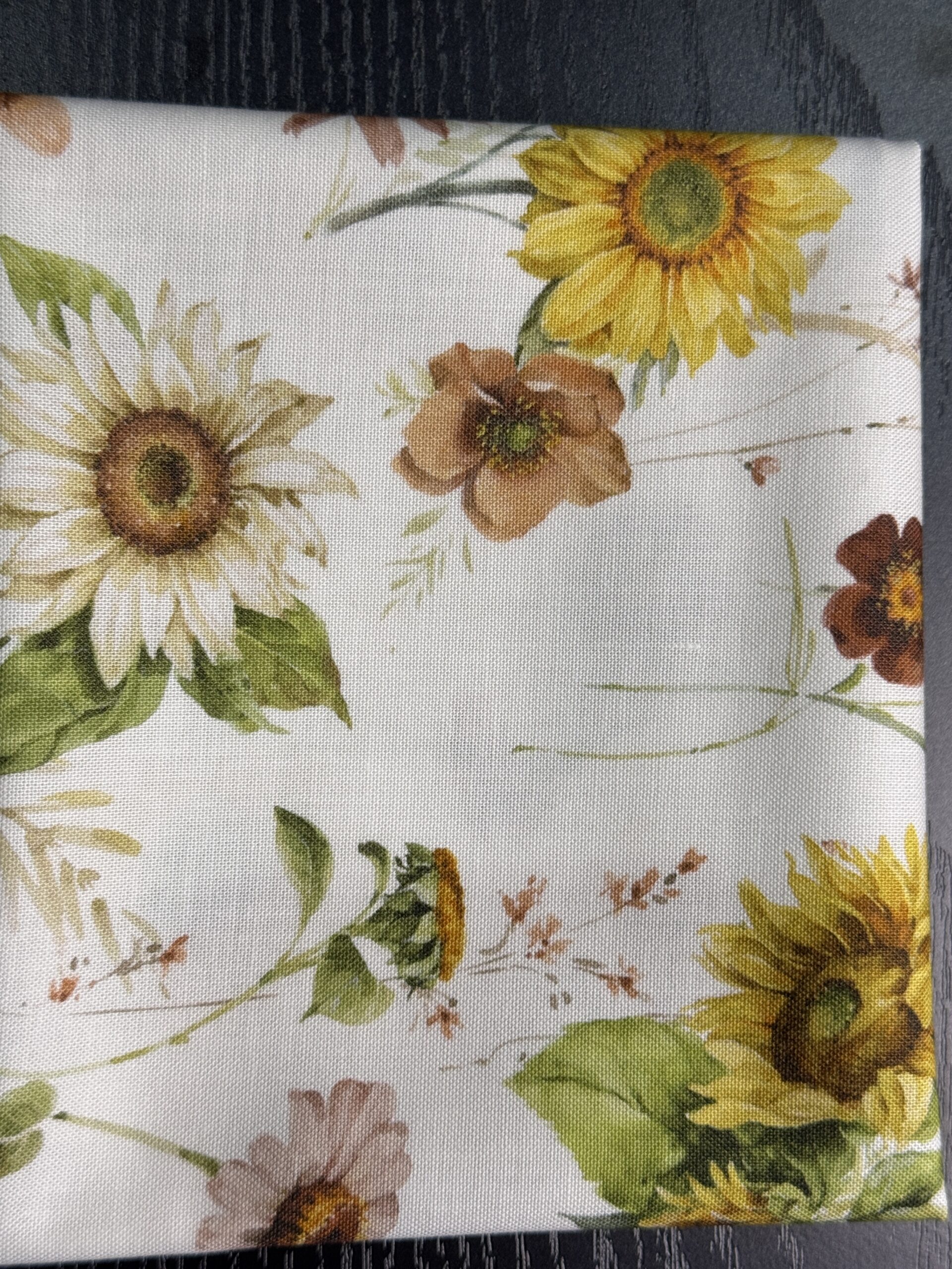 Sunflower Whispers White Floral